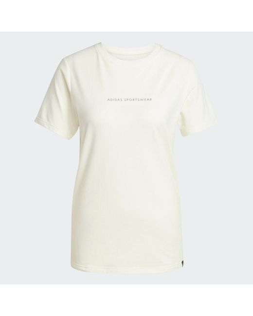Adidas White Codes Doodle Camp Graphic T-Shirt