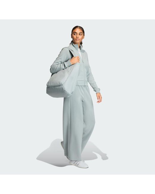 Adidas Blue Soft Lux Slim Track Top