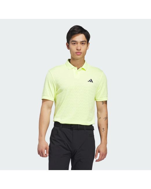 Adidas Green Ultimate365 Tour Seamless Polo Shirt for men