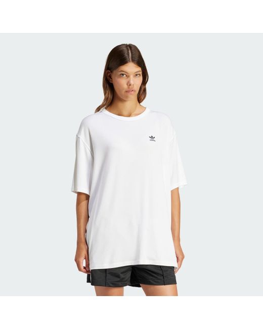 T-Shirt Trefoil di Adidas in White
