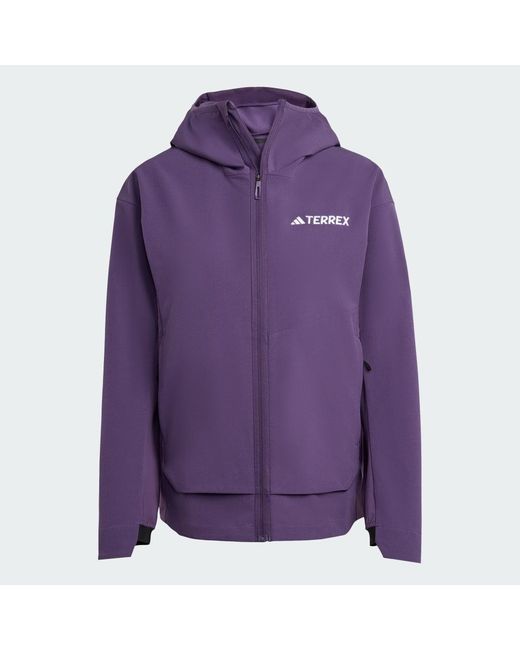 Adidas Purple Terrex Multi Softshell Jacket