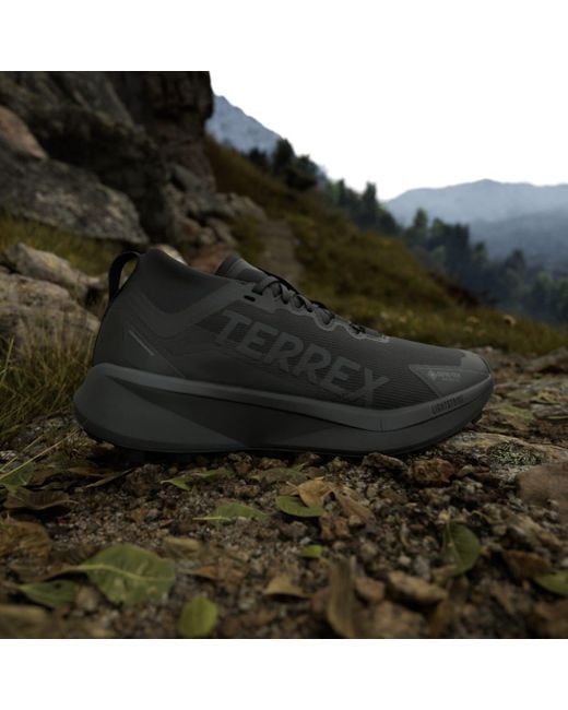 Adidas Black Terrex Agravic Gtx Trail Running Shoes for men