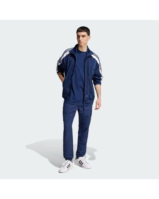 Adidas Blue Trefoil Essentials Tee for men