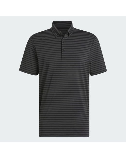 Adidas Black Ultimate365 Stripe Polo Shirt for men