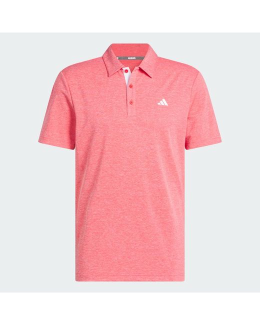 Adidas Red Drive Heather Polo Shirt for men