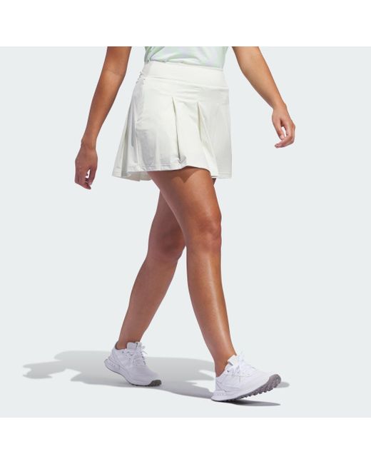 Adidas White Women's Ultimate365 Tour Pleated Skirt