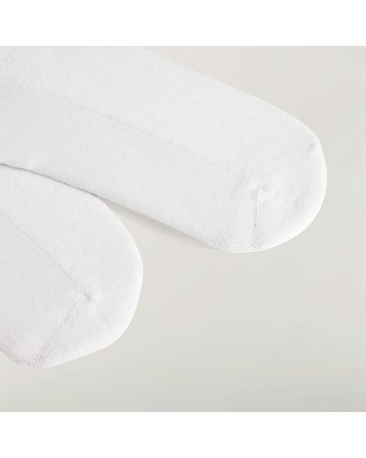 Adidas White Y-3 Stripes High Socks