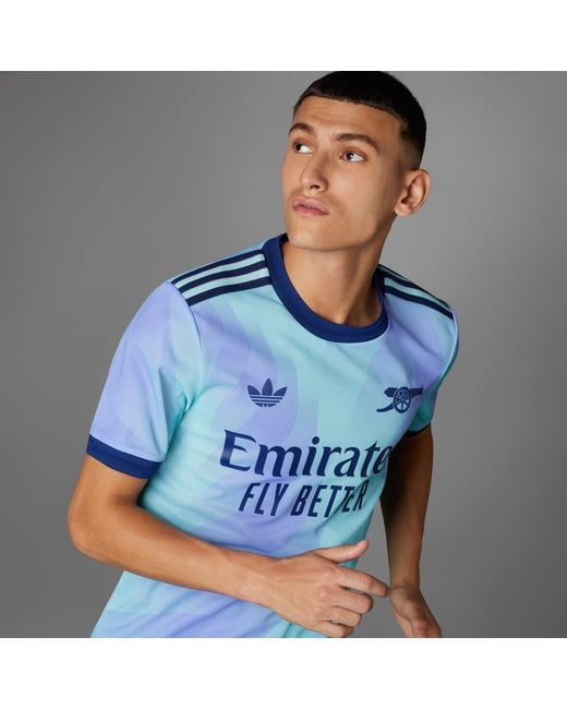 Adidas Blue Arsenal 24/25 Third Authentic Jersey for men