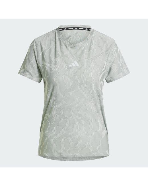 T-Shirt Da Running Ultimate Engineered Climacool di Adidas in Green