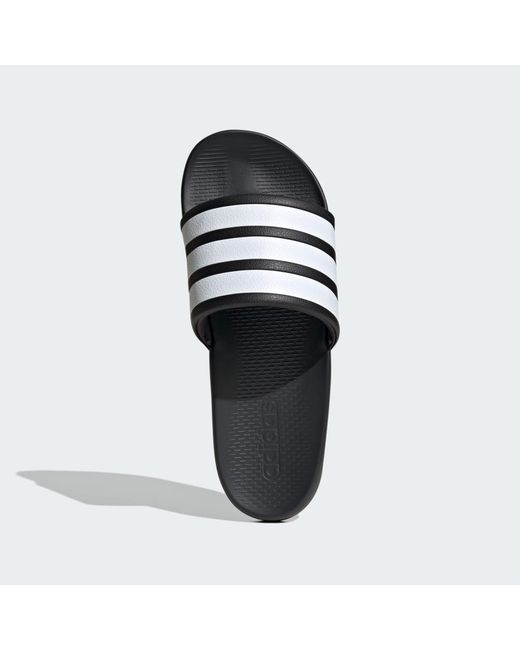 Adidas Black Adilette Comfort 2.0 Slides
