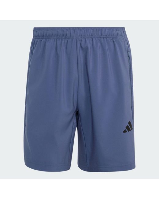 Adidas Blue Workout Essentials Base Woven Short for men