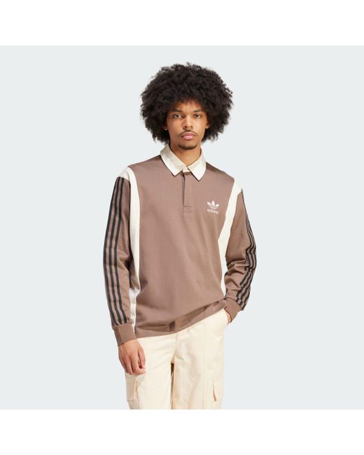 Adidas Brown Rugby Shirt for men