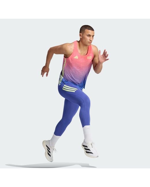 Adidas Blue Bmw Berlin-Marathon 2026 Running Tank Top for men