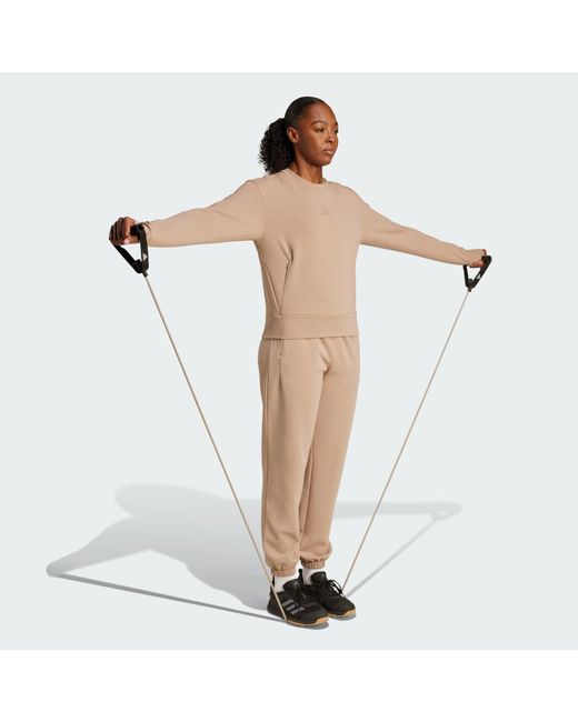 Adidas White Designed For Training Warm-Up Joggers