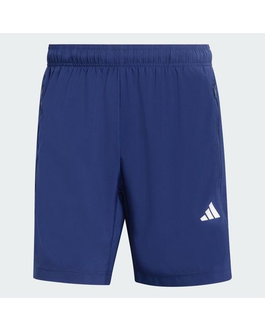 Adidas Blue Workout Essentials Base Woven Short for men