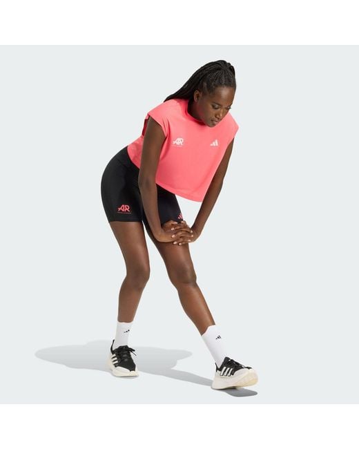 Adidas Black Adi365 Runners Short Leggings