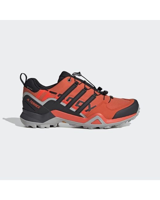 Adidas Orange Terrex Swift R2 Gore-tex Hiking Shoes for men