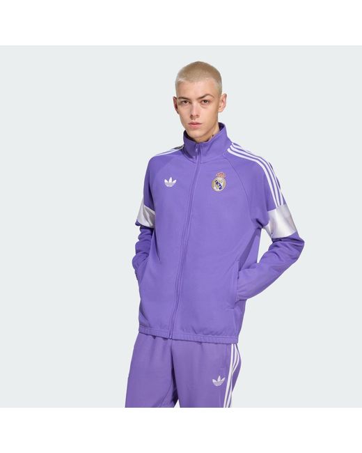 Adidas Purple Real Madrid Lfstlr Track Top for men