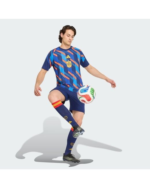 Adidas Blue Spain 26 Home Pre Match Jersey for men