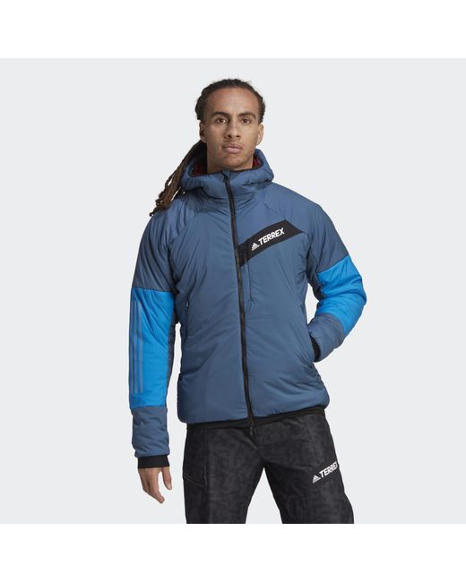 adidas Synthetic Terrex Techrock Stretch Primaloft® Hooded Jacket in ...