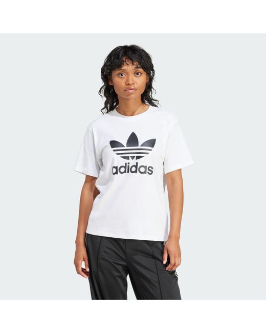 Adidas Originals White Trefoil Regular T-shirt