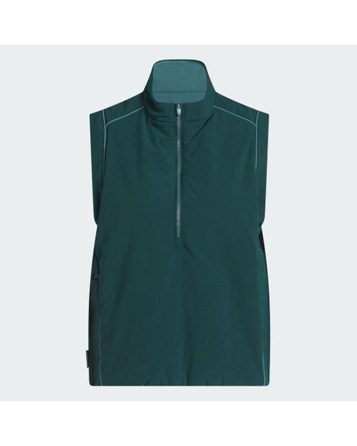 Vestito Beyond Twistweave Loose Un Quarto Di Zip di Adidas in Green