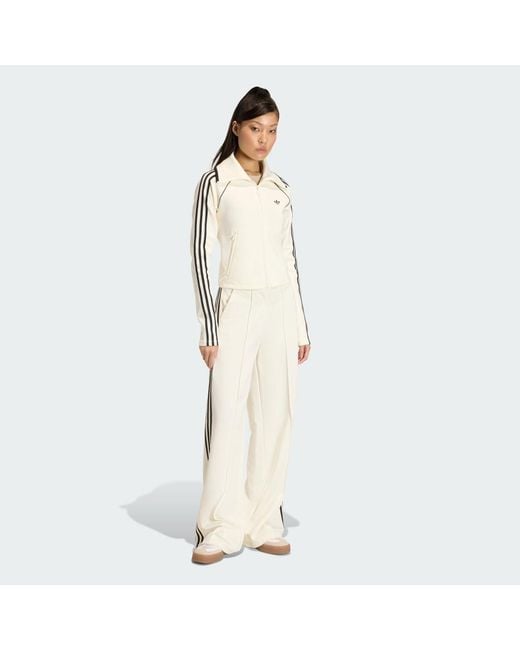 Adidas Natural Slim Fitted Firebird Track Top