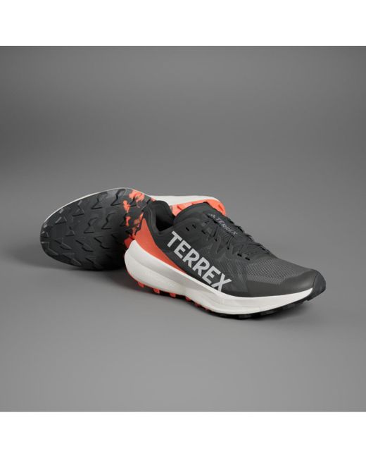 Adidas Metallic Terrex Agravic Speed Trail Running Shoes