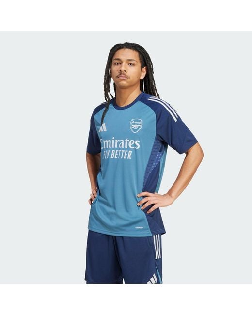 Adidas Blue Arsenal 2025/26 Aeroready Training Jersey for men