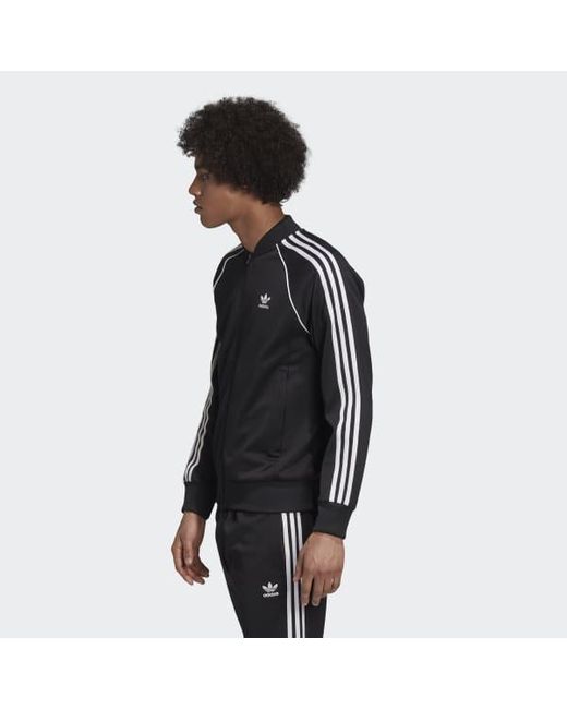 adidas black superstar track jacket