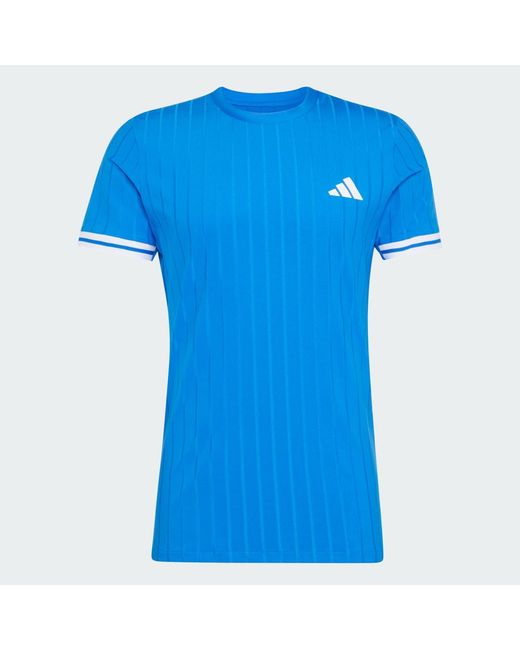 Adidas Blue Tennis Climacool Freelift T-Shirt Pro for men