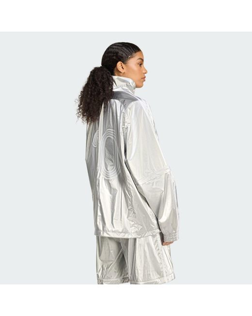 Giacca Da Allenamento Oversize Argento Adilenium Season 4 Teamgeist di Adidas in Gray
