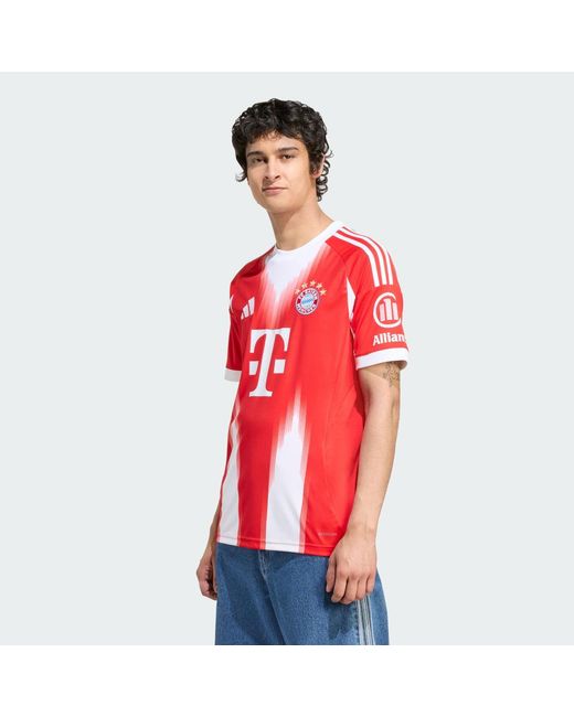 Adidas Red Fc Bayern 25/26 Home Jersey for men