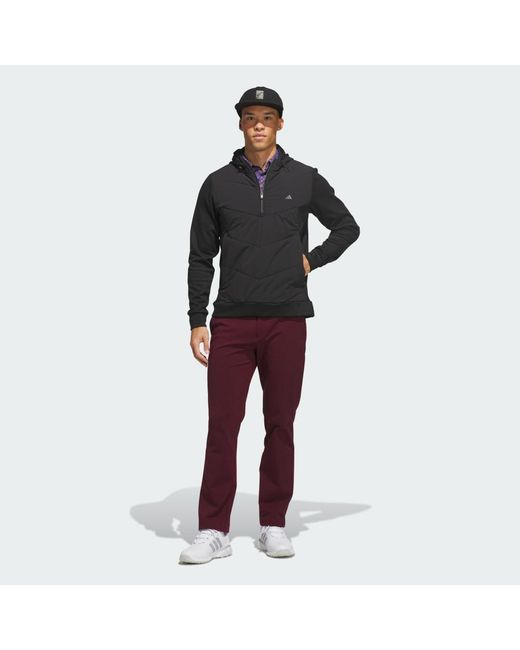 Adidas Red Ultimate365+ Twistknit Climawarm Regular Straight Fit Pant for men