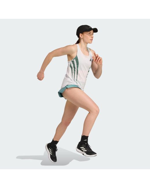 Canotta Adizero Archive Da Corsa Singlet di Adidas in Multicolor