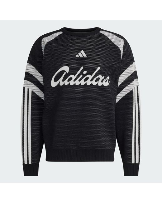 Adidas Black House Of Tiro Knitted Sweatshirt for men