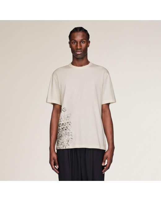 Adidas Natural Y-3 Gfx Short Sleeve T-Shirt