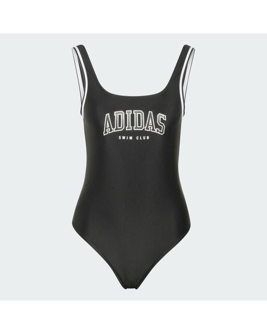 Adidas Black Collegiate U-Back Swimsuit