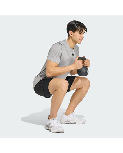 Adidas Gray Pregame T-Shirt for men