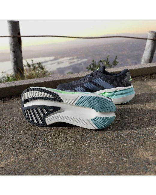 Adidas Blue Adistar 4 Running Shoes for men