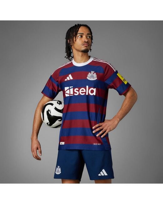 Adidas Newcastle United Fc 24/25 Auswärtstrikot Authentic in Blue für Herren