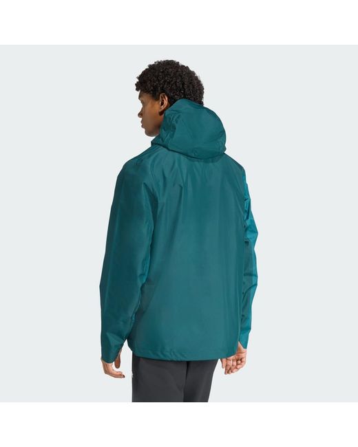 Adidas Blue Terrex Multi 2.5L Rain.Rdy Jacket for men