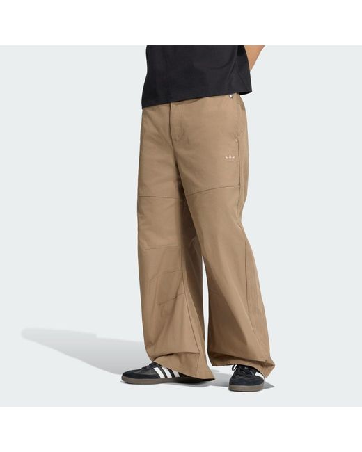 Adidas Natural Premium Essentials Wide Trousers for men