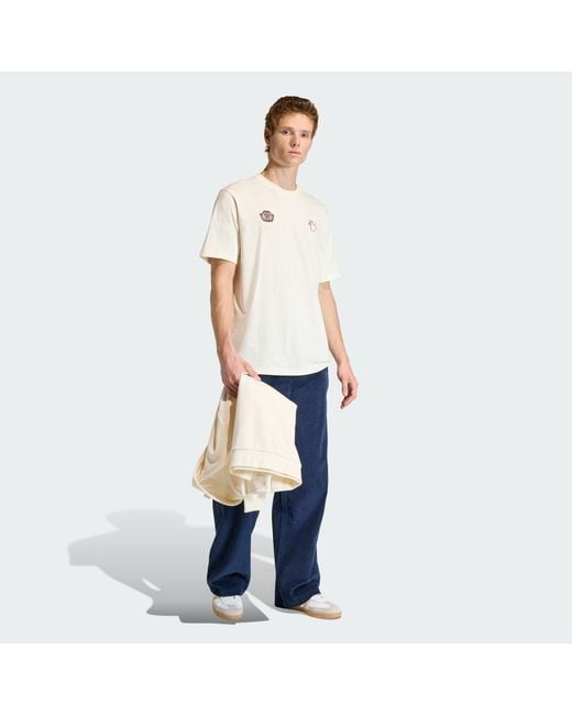 Adidas White Jude Bellingham Loose Tee for men
