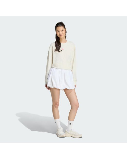 Adidas Natural 3 Stripes Studio Boyfriend Long-Sleeve Top Long-Sleeve Top