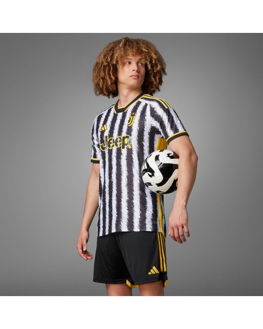 Adidas Juventus 23/24 Authentiek Thuisshirt in het Gray voor heren