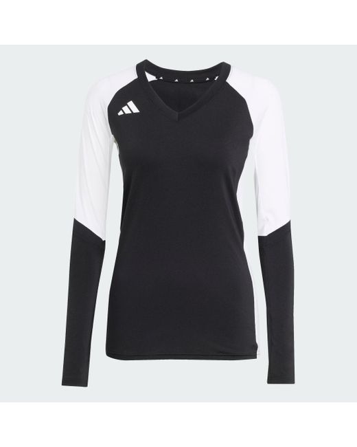 Adidas Blue Quickset Long Sleeve Volleyball Jersey
