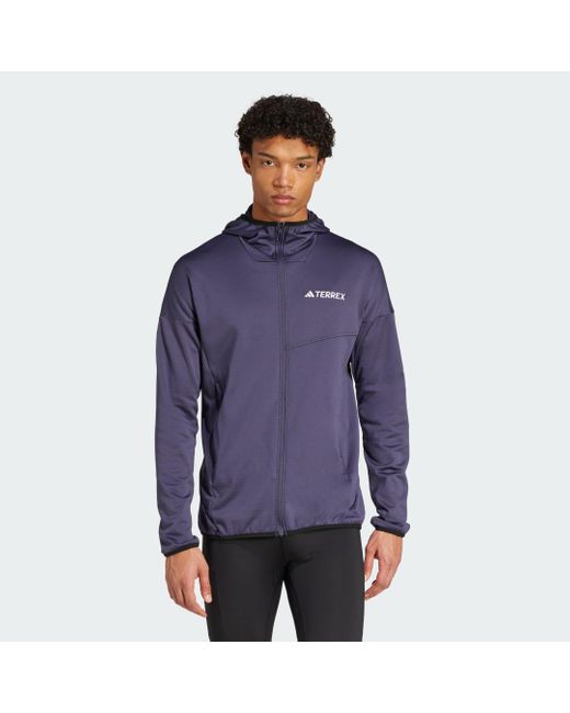 Chaqueta Con Capucha Terrex Xperior Climawarm Light Fleece Adidas de hombre de color Blue