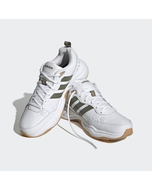 Adidas White Strutter Shoes for men