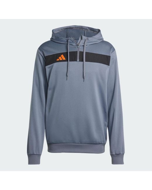 Adidas Blue Tiro 25 Essentials Sweat Hoodie for men